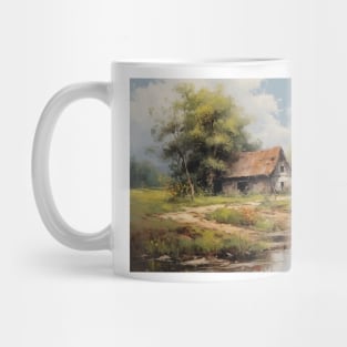 Old House by a Pond Mug